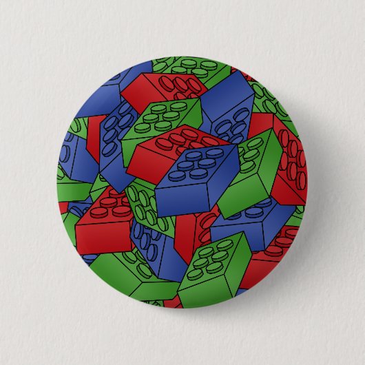 ブロックの山 缶バッジ (正面)