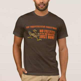 ブロックの文字、動揺してな文字のロゴを持つ七面鳥 Tシャツ