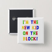 ブロックの新しい子供 缶バッジ (正面&裏面)