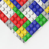 ブロックの男の子のお気に入りのなおもちゃ フリースブランケット (角)