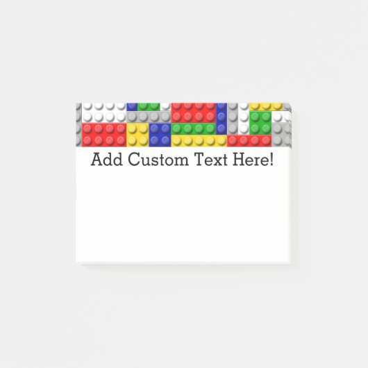 ブロックの男の子の誕生会 ポストイット (正面)