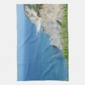 ブロックアイランドブラフス – ロードアイランド、ブロックアイランド キッチンタオル (縦)