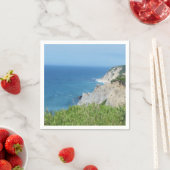 ブロックアイランドブラフス – ロードアイランド、ブロックアイランド スタンダードカクテルナプキン (インサイチュ)