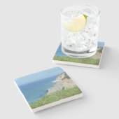 ブロックアイランドブラフス – ロードアイランド、ブロックアイランド ストーンコースター (横)