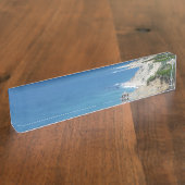 ブロックアイランドブラフス – ロードアイランド、ブロックアイランド デスクネームプレート (側面)