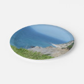 ブロックアイランドブラフス – ロードアイランド、ブロックアイランド ペーパープレート (アングル)