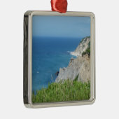 ブロックアイランドブラフス – ロードアイランド、ブロックアイランド メタルオーナメント (右)