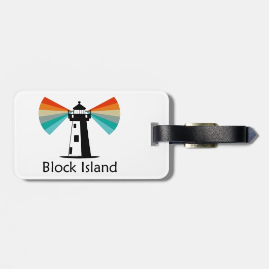 ブロックアイランドライトハウスレインボー ラゲッジタグ (裏面横)