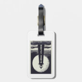 ブロックアイランドライトハウスロードアイランドムーン ラゲッジタグ (裏面縦)