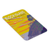 ブロックアイランドロードアイランドトラベルアートヴィンテージ マグネット (右側)