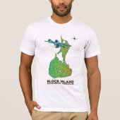 ブロックアイランド ニューシャアハム ロードアイランド州 Tシャツ (正面)