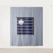 ブロックウォールメタルバーフルムーンバックドランドハロウィーン タペストリー (正面)