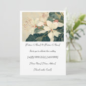 ブロックウッドアメリカンバスウッド結婚の花 招待状 (スタンド正面)