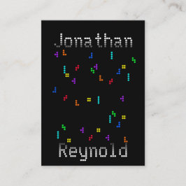 ブロックカラフルパズルゲーム開発者デザイナー 名刺