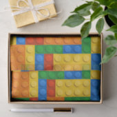 ブロックカラフル子供の誕生日パーティー 薄葉紙 (ギフト)