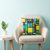 ブロックカラフル抽象芸術装飾用クッション クッション (椅子)