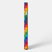 ブロックカラフル iPhoneケース (左側面)