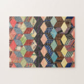 ブロックキルトのタンブル ジグソーパズル (横)