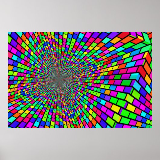 ブロックサイケデリックのトンネル ポスター (正面)