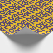 ブロックスクリプト「SKOL」 – ラッピング紙（黄色） ラッピングペーパー (角)