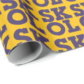 ブロックスクリプト「SKOL」 – ラッピング紙（黄色） ラッピングペーパー (ロールコーナー)