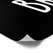 ブロックスターおもしろいブロコリーロックスタープンダークBG ポスター (角)