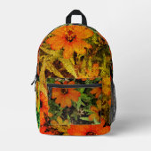 ブロックスフラワーバックパック プリントバックパック (正面)