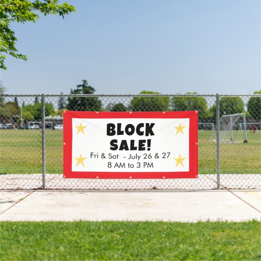 ブロックセールバナー 横断幕 (インサイチュ)