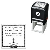 ブロックタイポグラフィ航海のインフィニティノットいかり セルフインキングスタンプ (インサイチュ)