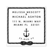 ブロックタイポグラフィ航海のインフィニティノットいかり セルフインキングスタンプ (デザイン)