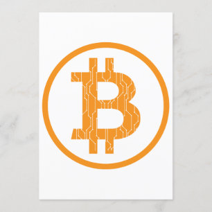 ブロックチェーンビットコインアートギークギフトアイディア 招待状