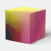 ブロックチェーン：抽象芸術ピンク、黄、黒、白 フェイバーボックス (裏面サイド)