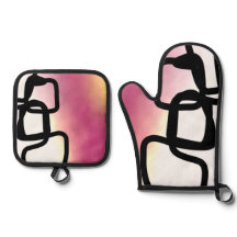 ブロックチェーン：抽象芸術ピンク、黄、黒、白