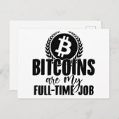 ブロックチェーン | Bitcoin暗号通貨BTCギフト ポストカード (正面/裏面)