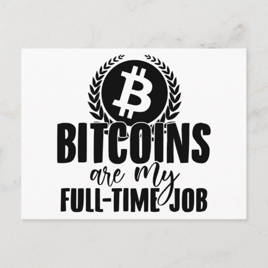 ブロックチェーン | Bitcoin暗号通貨BTCギフト ポストカード (正面)