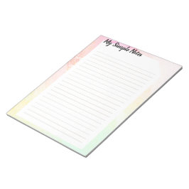 ブロックノートアクアレルパステルマイシンプルノート ノートパッド