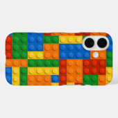 ブロックパターンスキン おもちゃのブロック Case-Mate iPhoneケース (裏面 (横))