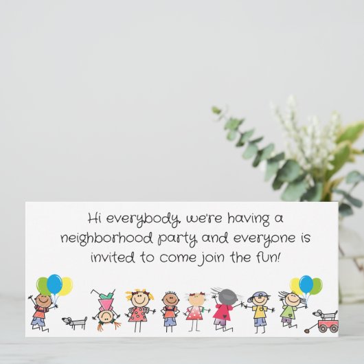 ブロックパーティーの招待状 招待状 (スタンド正面)