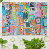 ブロックパーティーキッチンタオル キッチンタオル (折り畳み)