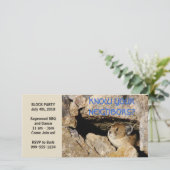 ブロックパーティーユーモアのある招待状 (スタンド正面)