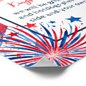 ブロックパーティー7月4日BBQ通りパーティー近隣 ポスター (角)