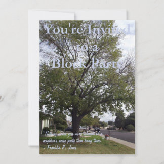 ブロックパーティー 招待状