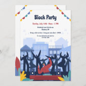 ブロックパーティー 招待状 (正面/裏面)