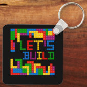 ブロックブリック建物マスタービルダーPuを構築しよう キーホルダー (裏面)