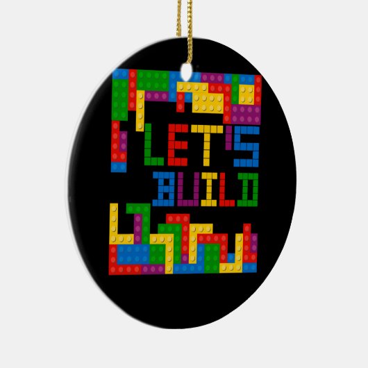 ブロックブリック建物マスタービルダーPuを構築しよう セラミックオーナメント (右)