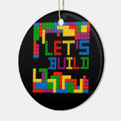 ブロックブリック建物マスタービルダーPuを構築しよう セラミックオーナメント (左)