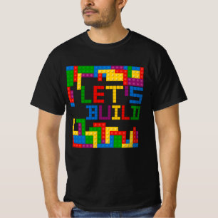 ブロックブリック建物マスタービルダーPuを構築しよう Tシャツ