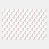 ブロックプリントインスパイアフローラ ラッピングペーパーシート (正面)