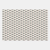 ブロックプリントインスパイアラッピング紙セット3 ラッピングペーパーシート (正面2)