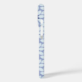 ブロックプリントタイル花ブルー Case-Mate iPhoneケース (裏面 / 左)